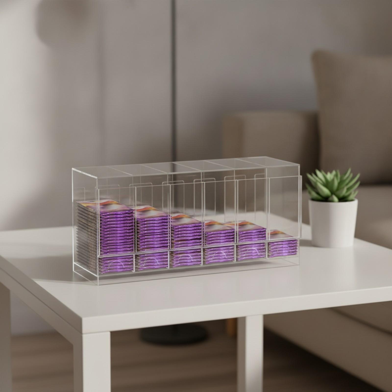 Storage & Organization - 칸막이가 있는 카드 보관함, 뚜껑이 없는