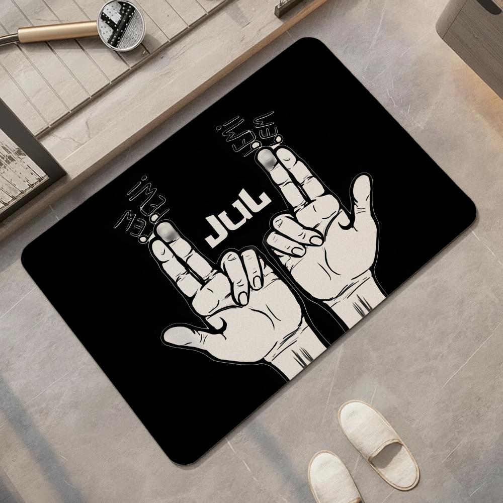 Quick Dry Diatomite Bath Mat - 래퍼 J-Jul 바닥 매트 규조토 욕실