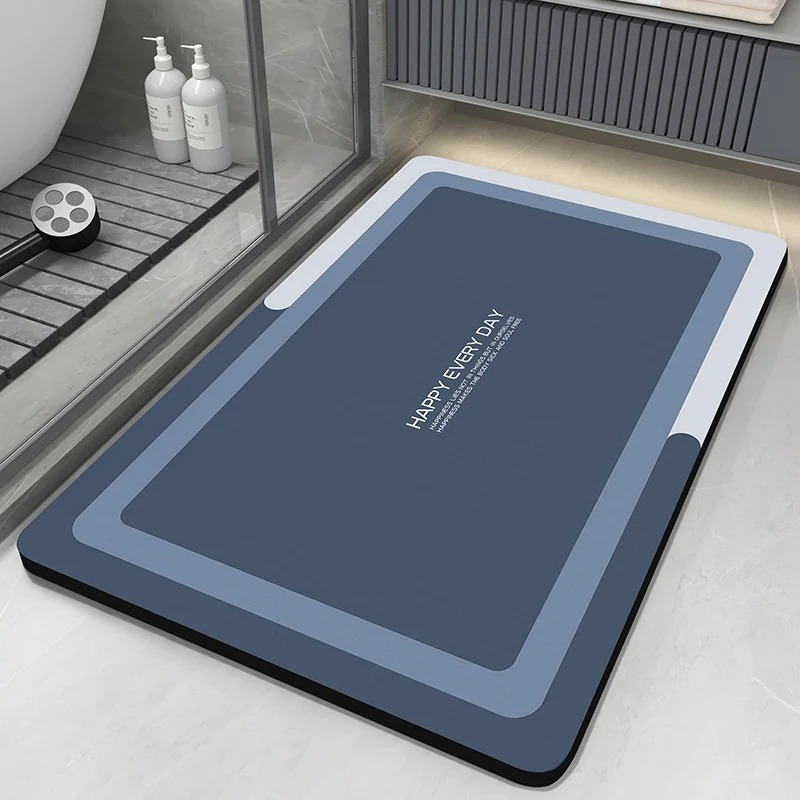 Quick Dry Diatomite Bath Mat - 규조토 욕실 매트, 흡수성 미끄럼 방지