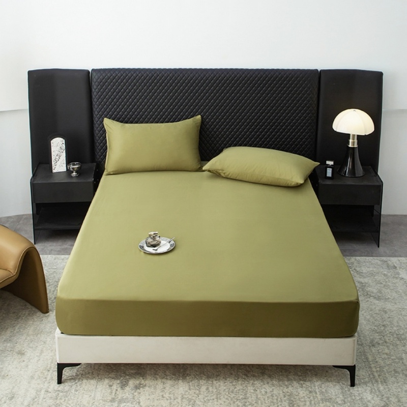 1개 천연 라이오셀 피티드 시트 그린 여름용 쿨링 매트 - Fitted Bed Sheets Deep Pocket 리뷰 및 가격