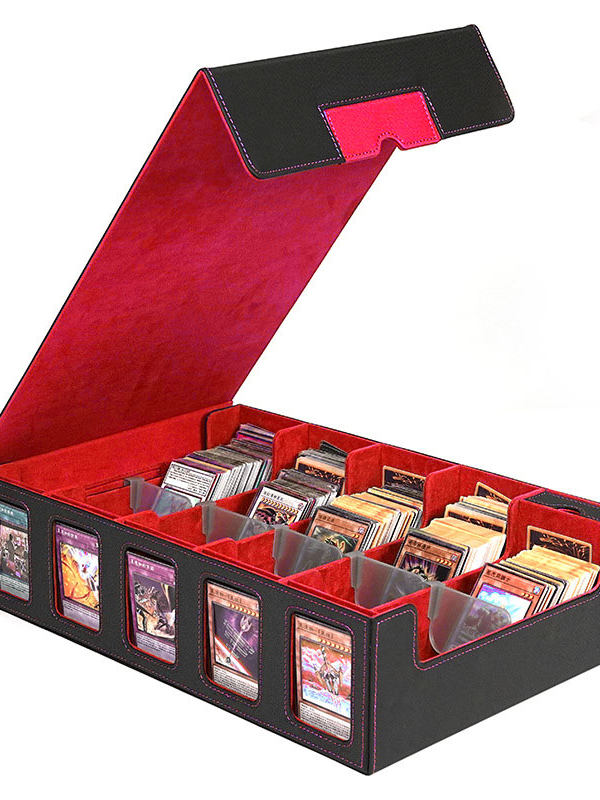 다중 수납공간 PU 가죽 TCG 카드 보관함, 투명창이 - Storage & Organization 리뷰 및 가격