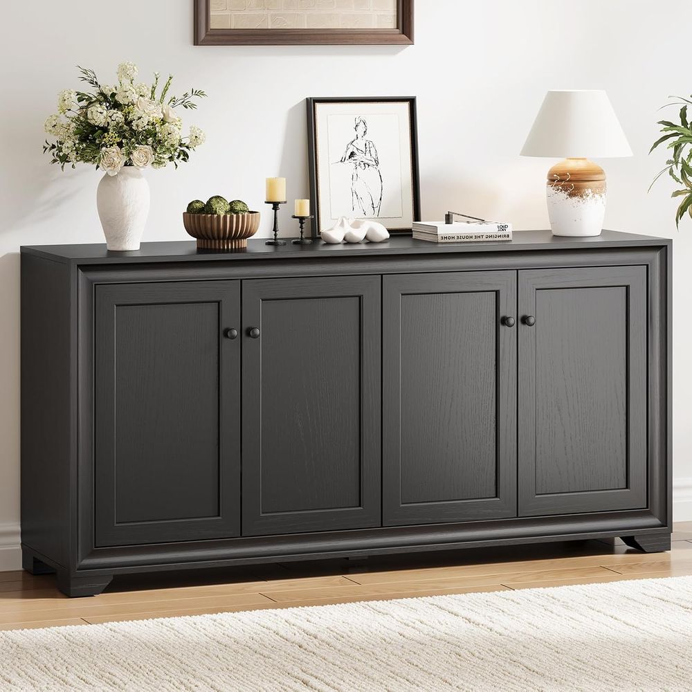 60인치 수납장, 4도어 사이드보드 수납장(조절 가능한 - Storage & Organization 리뷰 및 가격