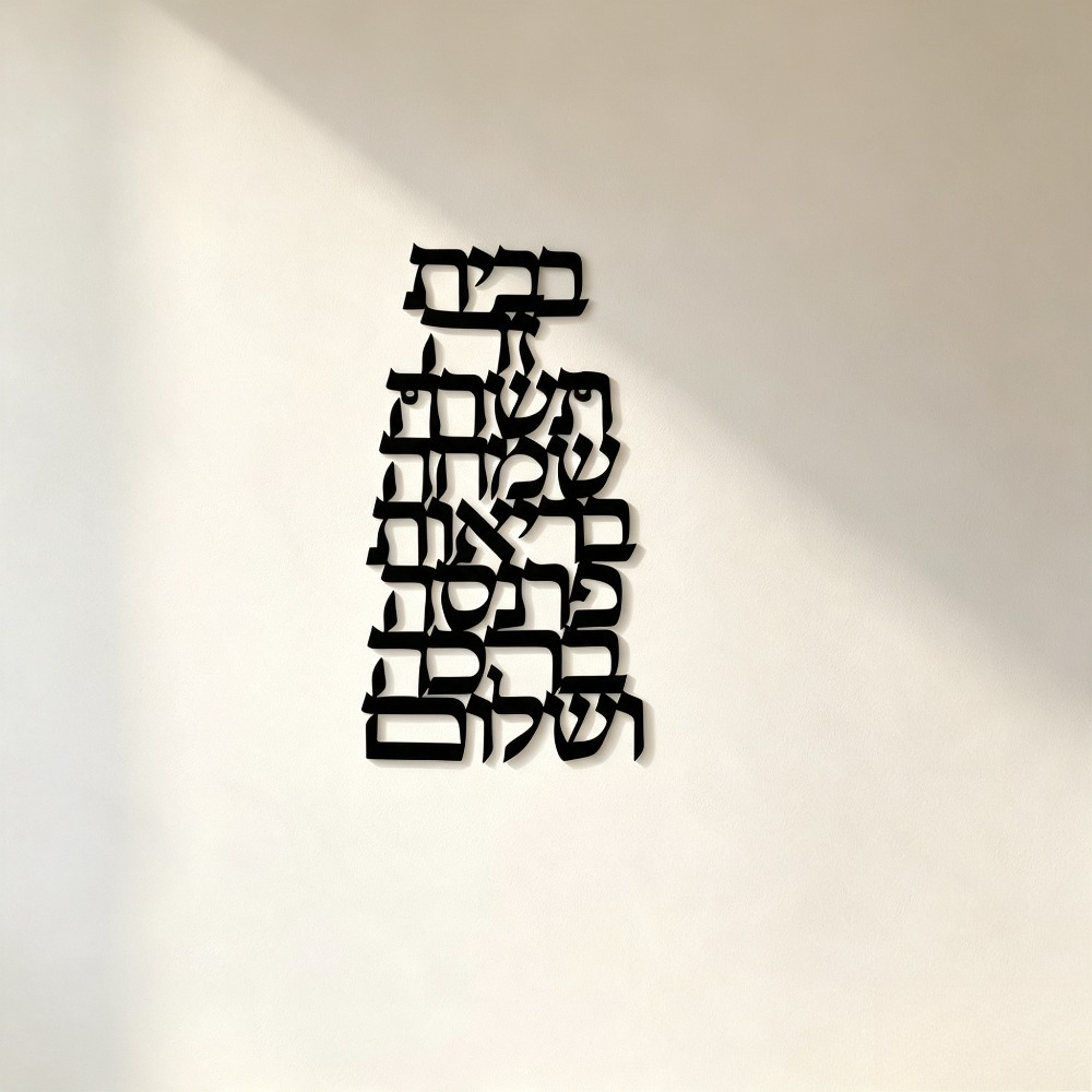 CIFBUY 철제 벽 장식 빈티지 히브리어 캘리그라피  - Home Decor 리뷰 및 가격